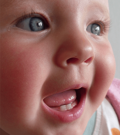 baby with teeth