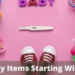 baby items starting with e